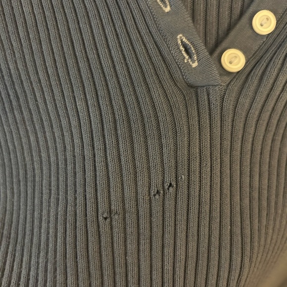 Oversized Knit Crop Polo - Picture 4 of 4